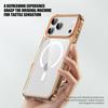 Роскошный прозрачный противоударный чехол для Magsafe для iPhone 17 Pro Max 17 Air, прозрачный гибридный чехол из ТПУ+ПК, защитная жесткая задняя крышка