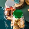 Christmas Candy Jar Christmas Tree Shape Biscuits Bottle Sealed Jar Tea Bottle Snack Storage Jar Food Container New Year 2025