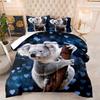 Kemila 3D Bed Koala Комплект поставки с наволочками Двуспальная кровать Постельное белье Мягкий комплект постельного белья из микрофибры