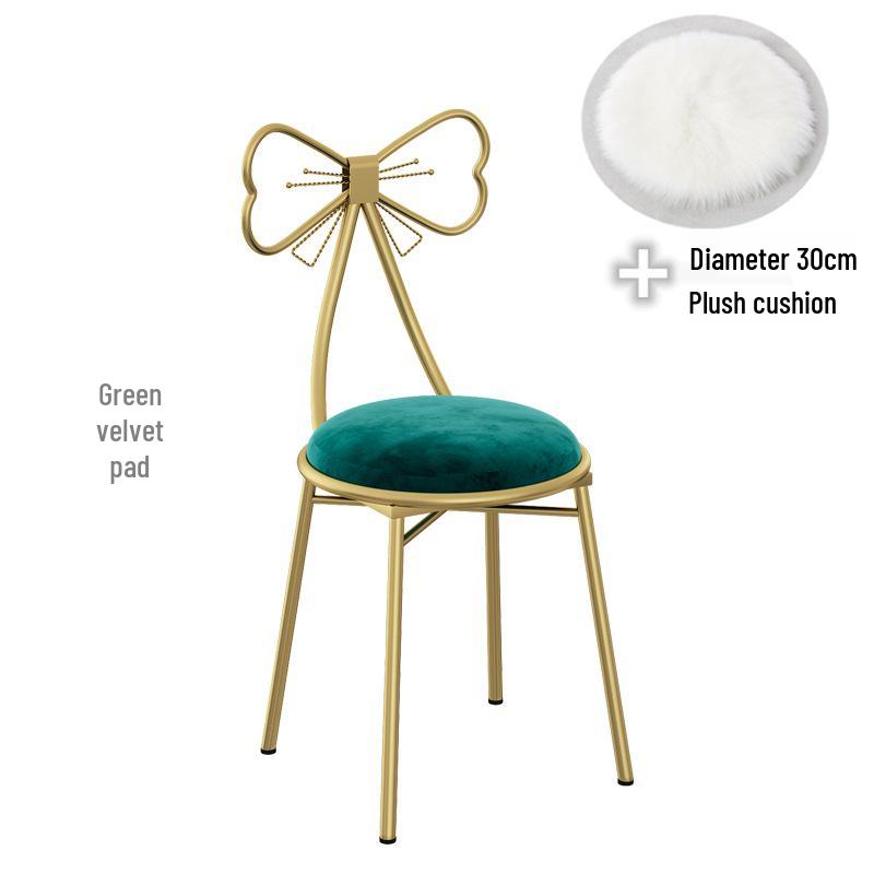 Принцесса Бабочка Стул для Макияжа со Съемной Спинкой - Идеально подходит для Маленьких Спален в Квартирах и Туалетных Зон