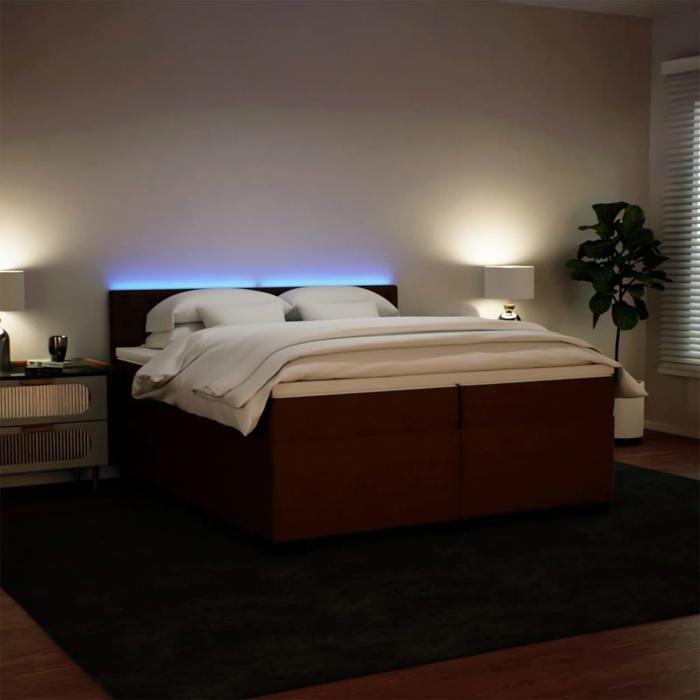 Maison Exclusive - Sommier à lattes de lit avec matelas Rose 200x200 cm Velours