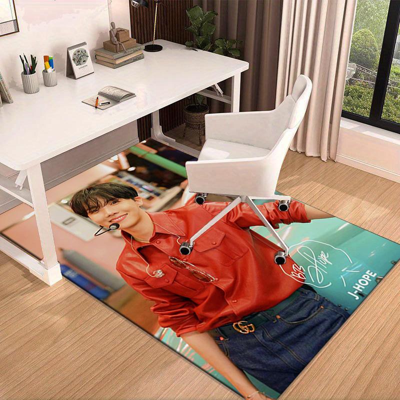 K-pop BT music group Carpet, Chair Rug,Rug for Office Bedroom living rooms, Doormat decor Fan Gift Christmas Gift