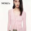 MO&Co. Women's Bamboo Texture Knit Cardigan & Vest Set