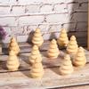 10 шт. Неокрашенное деревянное дерево для детского DIY-творчества, поделок, рисования, домашнего декора
