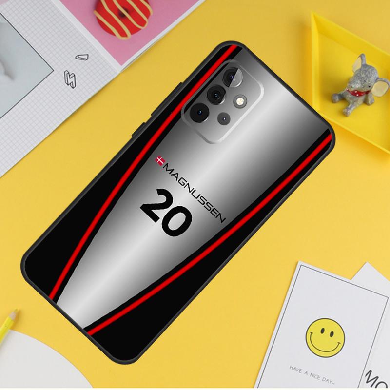 Чехол Кевин Магнуссен F1 для Samsung Galaxy A55 A35 A25 A15 A51 A71 A12 A32 A52 A13 A33 A53 A14 A34 A54
