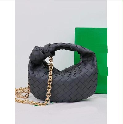 Новая тканая сумка BV Hornbag Knotting Handbag Crossbody Bag Dual Target Small Lightweight And Elegant