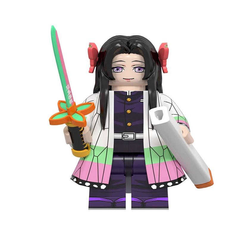 Wm6162 Серия Аниме Клинок, рассекающий демонов Рот Плоский Инь и Идзуми Дзенмен Тандзиро Фигурка Конструктор