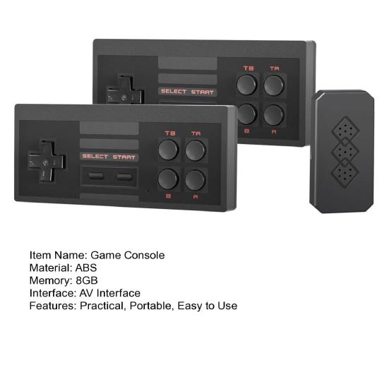 Детская игровая консоль в стиле ретро, компактный дизайн, портативный AV-выход, классическая мини-ручная игровая консоль с 2 контроллерами