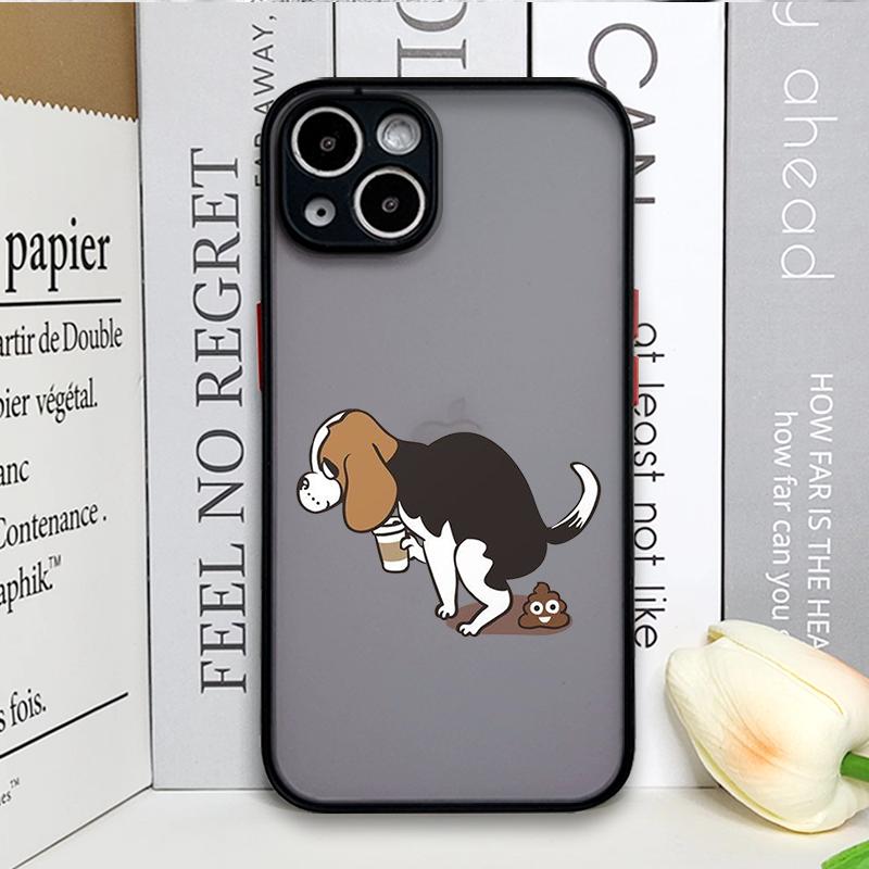 Забавный Мультяшный Кофейный Пес Пара Чехол для Телефона для Xiaomi Redmi Note 14 Pro Plus 13 12 11 11T 10 Pro+ 9 S 8 PRO 5G Парный Жесткий Чехол