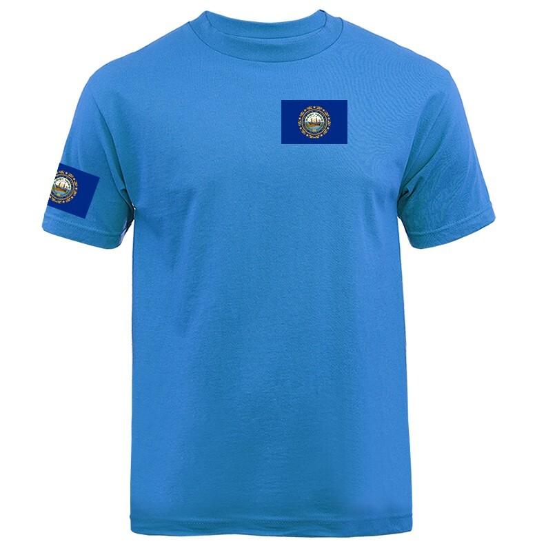 State of New Hampshire Flag Crest Graphic T-shirt