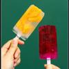4 Ice Popsicle Mold with Stick&Lid Set Ice Cream Mold Popsicle Ice Cream Mold Ice Tray Diy Ice Cream Reusable Kitchen Tools