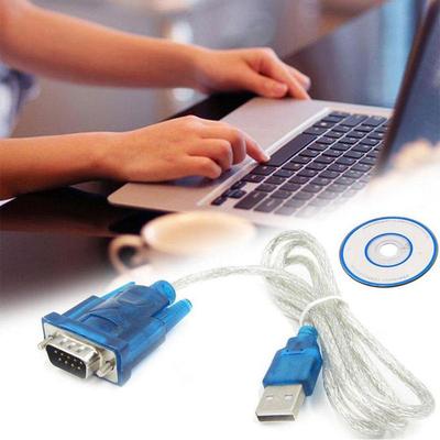1/2 шт. Кабель-адаптер USB 2.0 — RS232 COM-порт, последовательный порт, 9-контактный DB9, с гнездовым адаптером, с CD для Windows 10/7/8