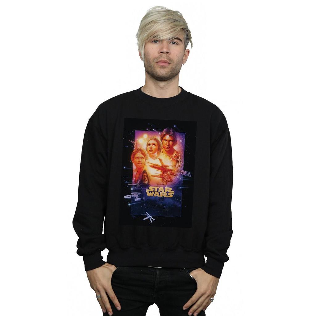 Star Wars Mens Episode IV Movie Poster Sweatshirt
