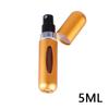 Portable Travel Perfume Bottle 5ml Bottom Fill Liquid Container Cosmetics Spray Dispenser Press Head
