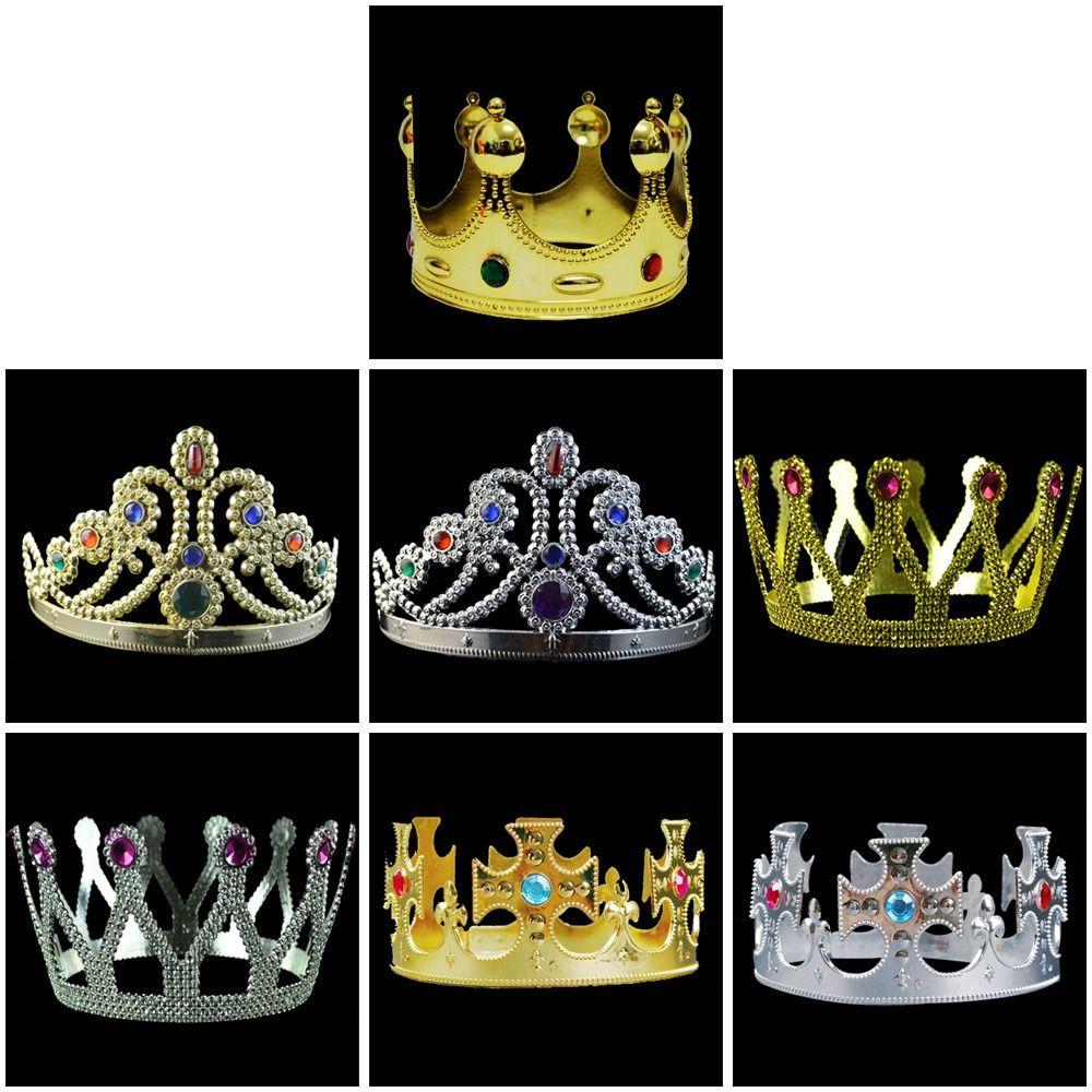 King'S Clothing Accessories Hairpin Nine Diamond Crown King'S Crown Princess Crown Circular Tiaras