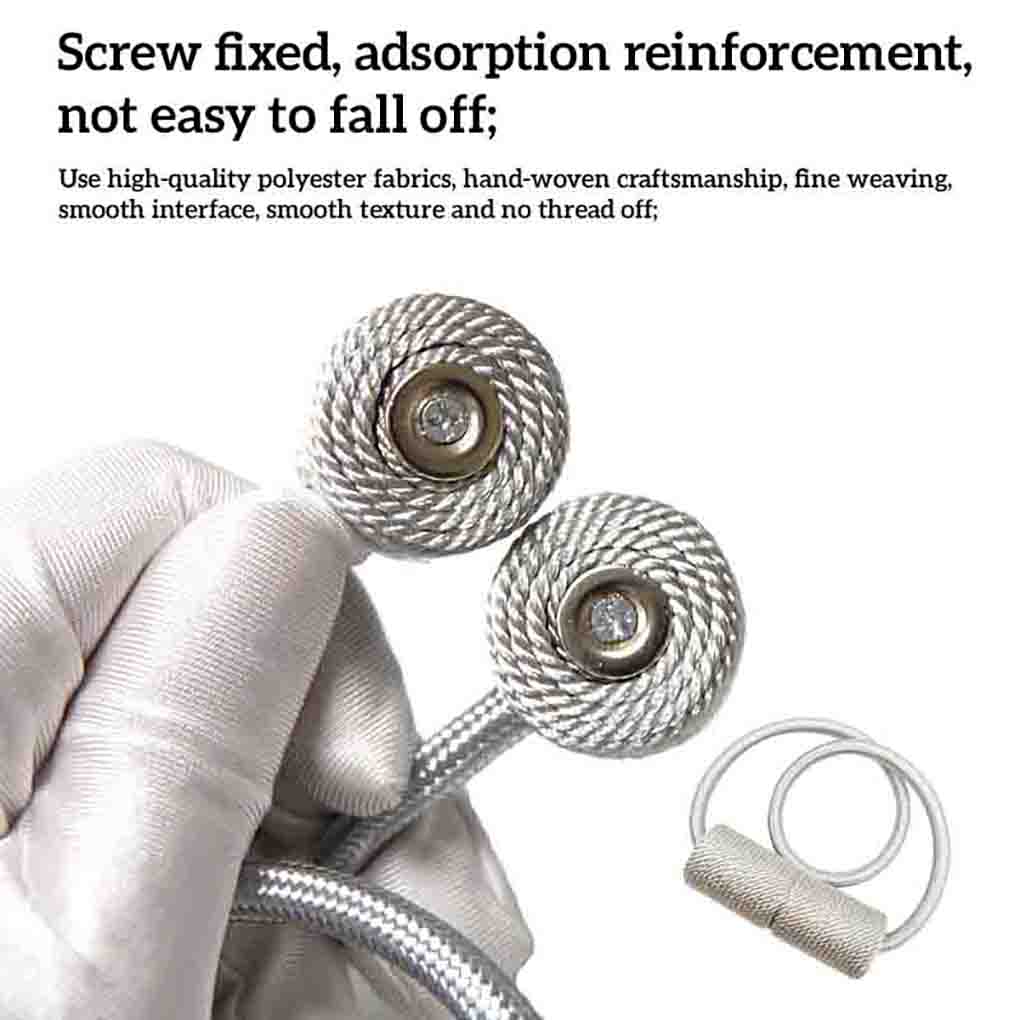 Пряжка для штор ручной работы, овальная форма, полиэстер, подхват для штор для гостиной