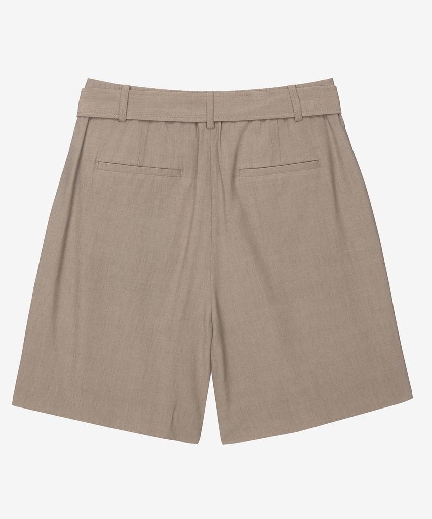 MIND BRIDGE WOMEN [W] Linen Belted Single-Pleat Shorts - 2 Colors Myhp3205