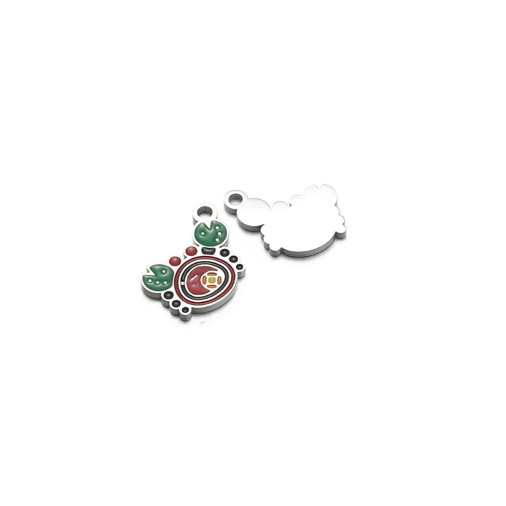 5pcs Stainless Steel Lotus Butterfly Heart Gourd Charms DIY Jewelry Findings Children Necklace Pendant Bracelets Earrings Making