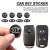 AANB1 Car Remote Key Emblem Sticker Aluminum Keys Decoration Decal For KIA K9 Sportage Niro K5 Carnival EV6 EV9 EV3 K8 Stinger Forte