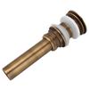 Brass Bathroom Sink Drain with Overflow Vessel Sink Drain Push Bounce Drain Stopper  Vanity