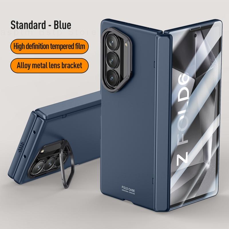 Магнитный Складной Ударопрочный Чехол Для Samsung Galaxy Z Fold 6 Защитный Бронированный Чехол Для Samsung Z Fold6 Чехол Держатель для Линзы