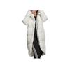 Adidas Womens Big Baffle Down Coat With Zipper And Hood Women Coat White GQ2509