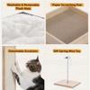 Маленькое дерево для кошек в помещении, башня для кошек, 3 уровня, просторная верхняя когтеточка, подставка для мебели, домашний кошачий столб, игрушки для домашних животных