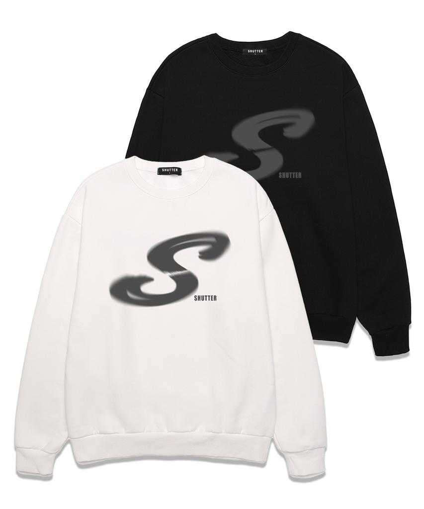 SHIRTER S Logo Oversized Sweatshirt (Sls016) Black