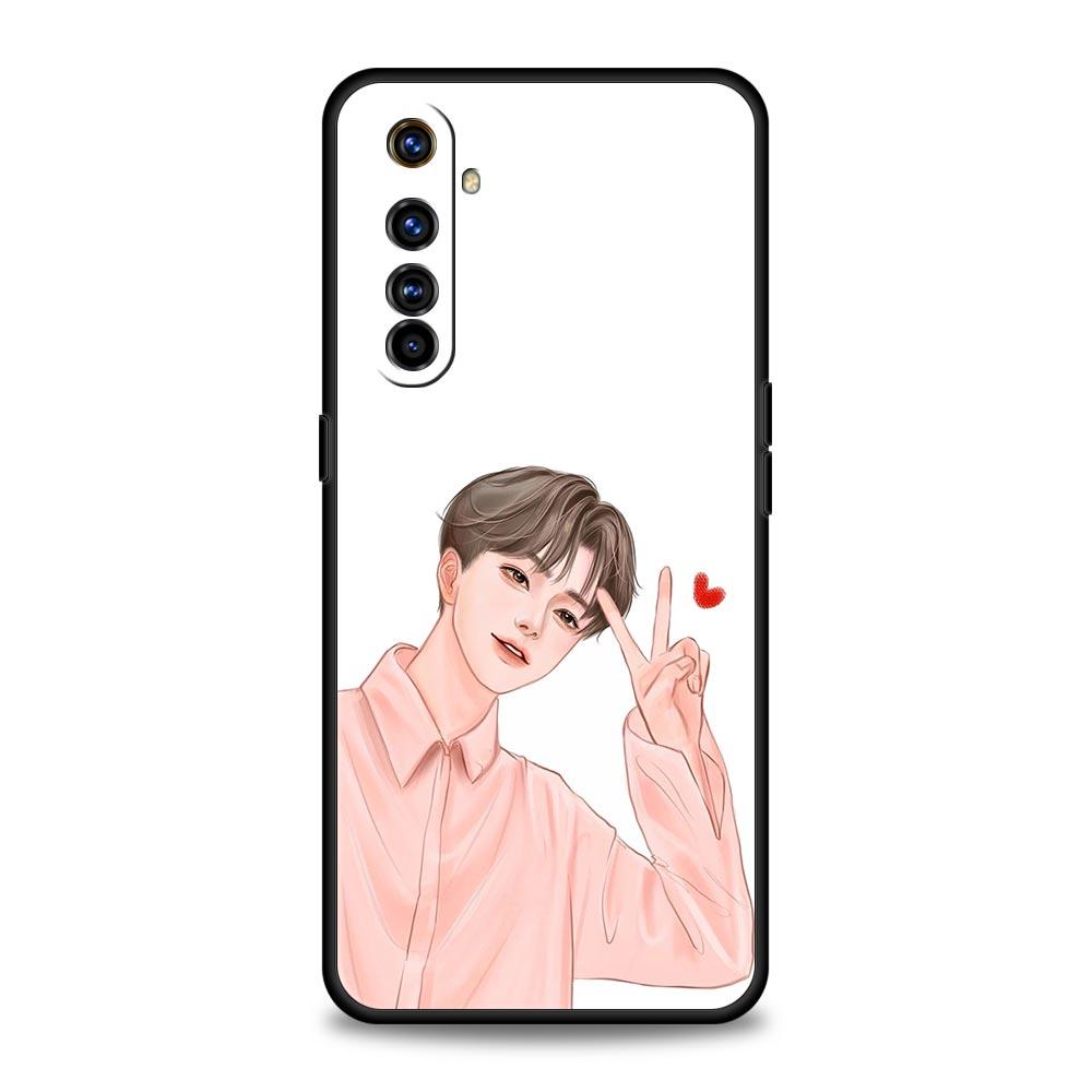 Милый Чехол для Телефона Пара Мальчик Девочка Для Realme 12 11 10 4G 9 8 5G 7 6 GT5 GT3 GT2 Pro Plus C21 C11 C25 C35 GT Neo 2 3 3T 5 Чехол