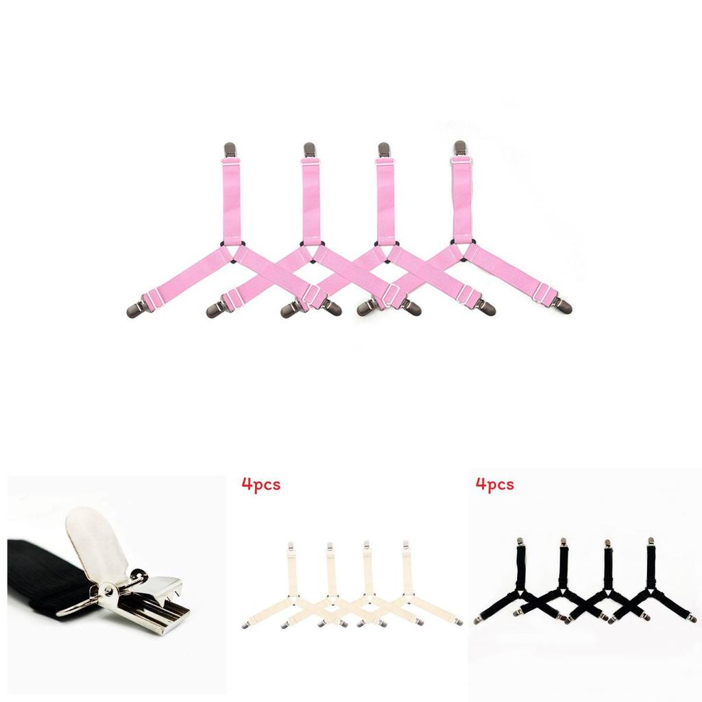 Регулируемый набор зажимов для простыней для нескользящей фиксации матраса и штор