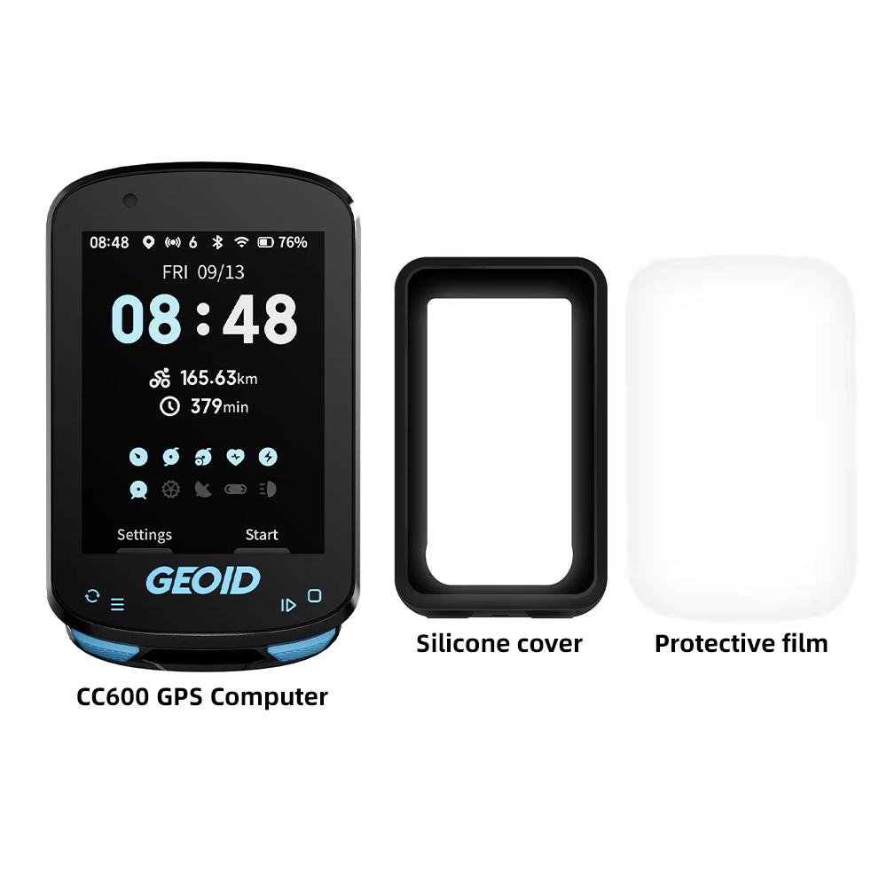 Велокомпьютер Geoid CC600 Цветной экран Умная навигация GPS Беспроводной велоспидометр WIFI ANT+ 11 Языков Велосипедный одометр