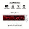 1pc Halloween Banner 180cm * 40cm / 70.8in * 15.7in Halloween Spooky Banner Halloween Party Decorative Banner Polyester Decor Decor Wall