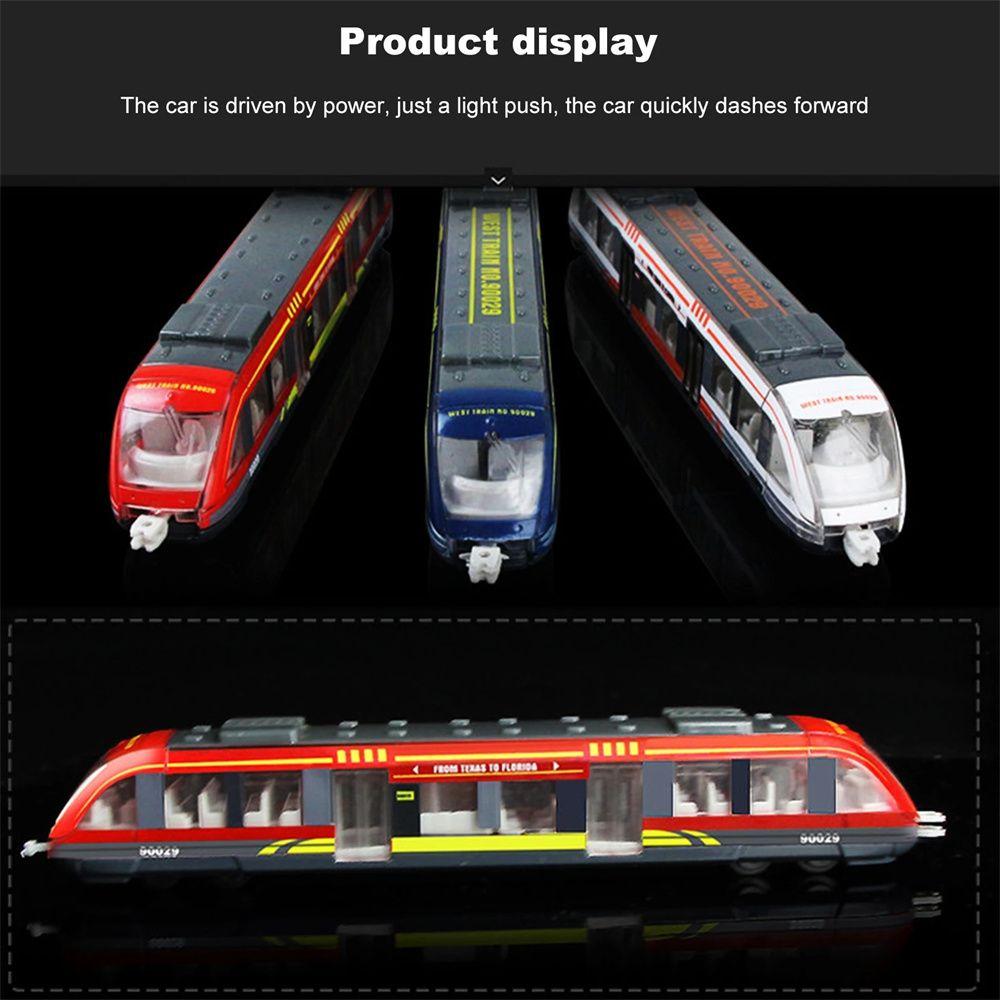 Model Metro Subway Metal Zinc Zinc Alloy Underground High Speed Rail Simulation Train Toy Diecast Train Toy