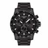 Tissot Men's Super Sport Chronoquartz Watch, Black Dial, Bracelet, T1256173305100, Officially Imported