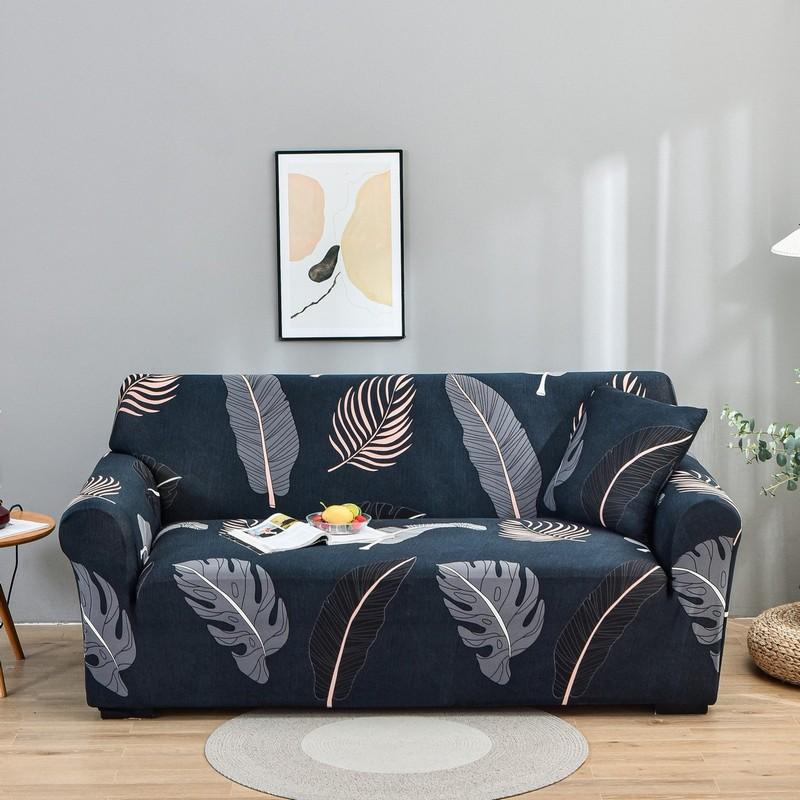 Printed Stretch Sofa Couch Cover For Living Room L Shaped Combination Chaise Sofa Slipcover Home Decor 1/2/3/4 Seats Removable