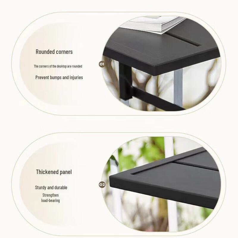 Outdoor Iron Balcony Folding Hanging Table