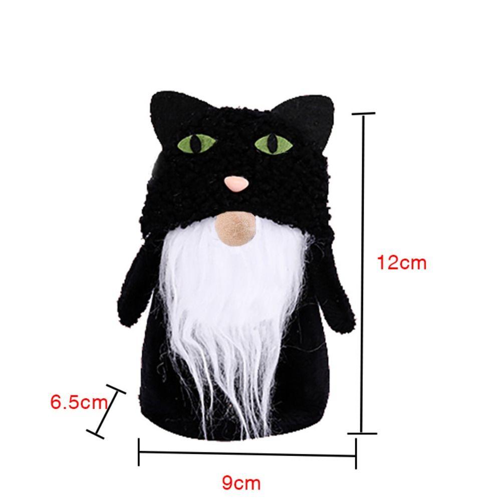 Cute Fall Gnome Figurines Fashion Creative Plush Ornaments Exquisite Pumpkin Black Cat Swedish Elf Dwarf Faceless Old Man Doll