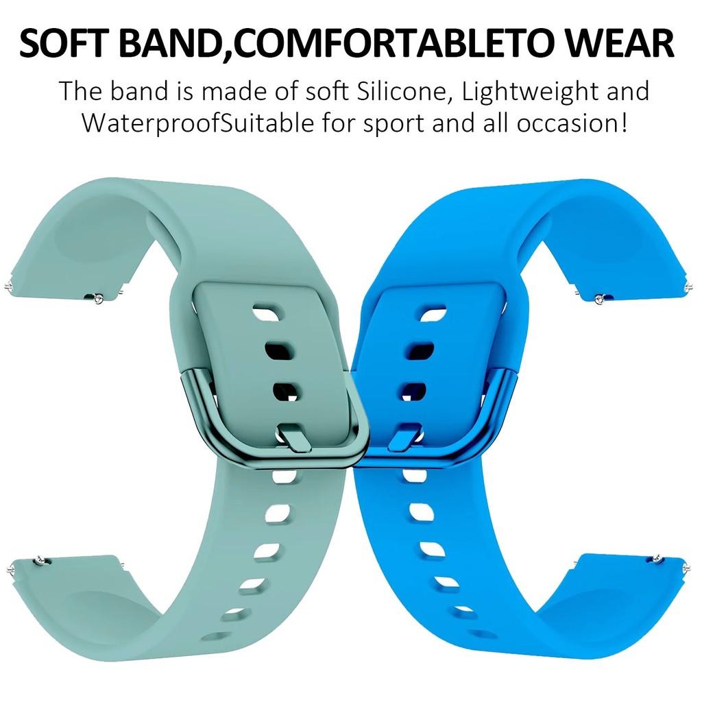 For Amazfit Active Silicone Sports Watch Strap with Colorful Buckle Max Smart Watch Band Replacement Accessory