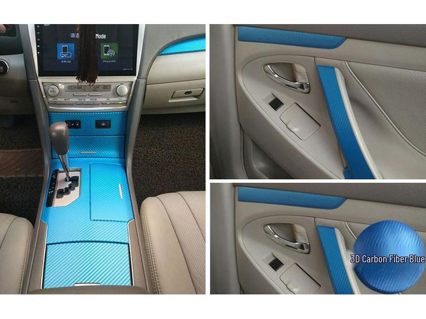 06-11 6-е поколение Camry Наклейки из углеродного волокна для интерьера, на ручку переключения передач