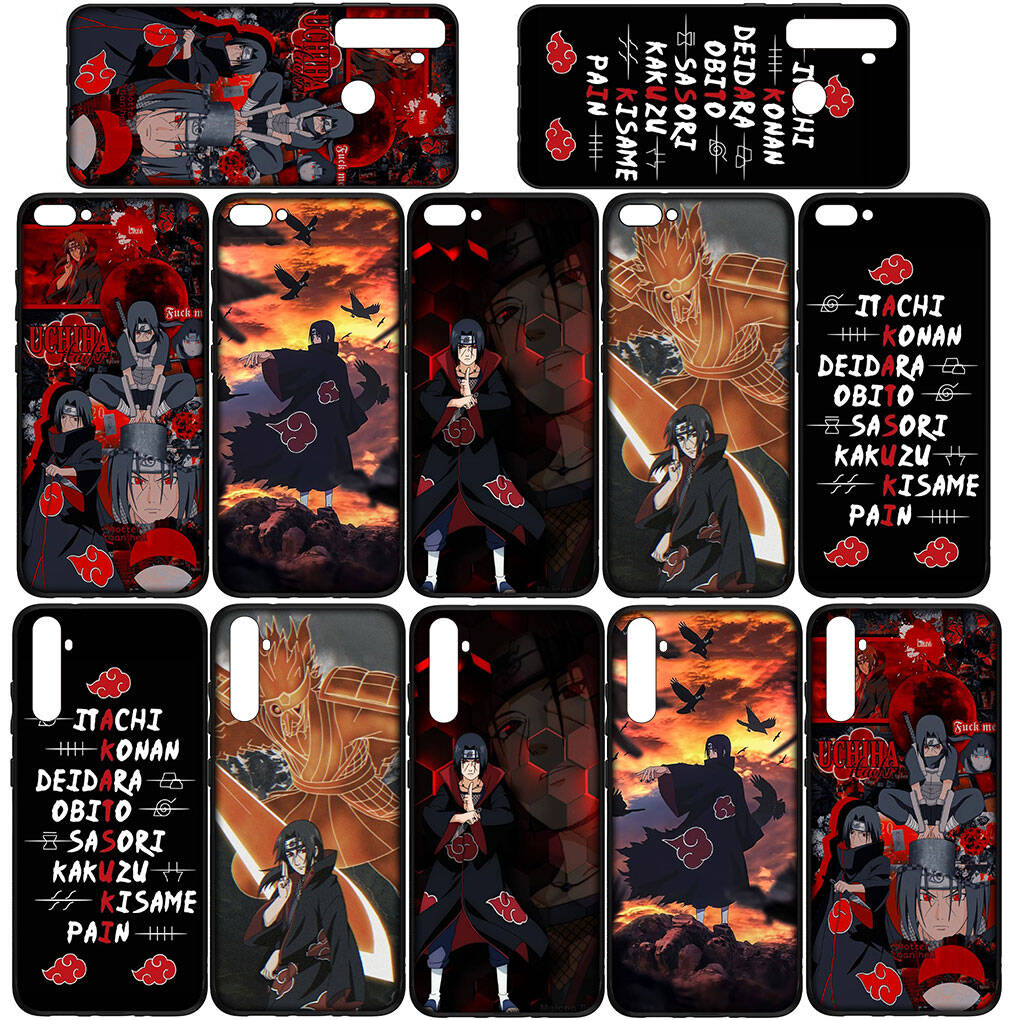 Case for Samsung Galaxy S25 S23 S24 Ultra FE Plus A05 A06 A15 A16 A36 A37 A35 A54 A55 A56 A57 A25 A26 A53 Akatsuki Poster Itachi Naruto Sasuke Cover