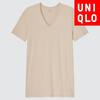 Uniqlo Футболка Japan HeatTech с V-образным вырезом и коротким рукавом 
