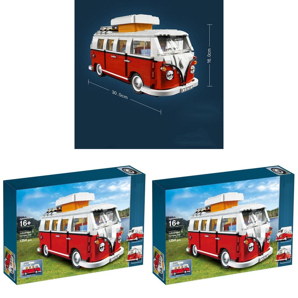 Набор строительных блоков Volkswagen Bus T1 с DIY сборкой для детей и взрослых