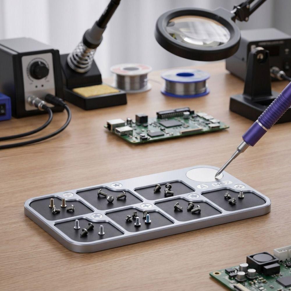 Rubber Mat Magnetic Screw Storage Tray Strong Magnet Module MS7 Screw Tray Storage Tools