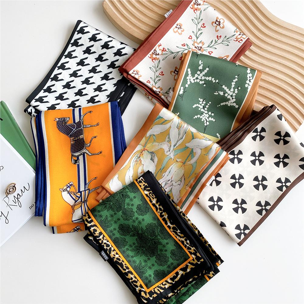 New Scarves Silk Scarves Women'S Spring And Autumn Season Long Decorative Professional Scarves Summer Thin Styles Paired With Shirts Stylish