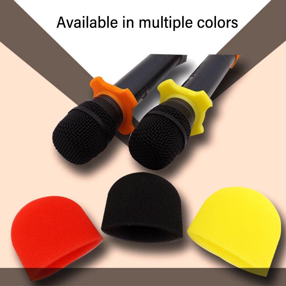 2PCS/Set Mic Replacement Accessories Microphone Cover Microphone Cap Studio Interview Karaoke DJ