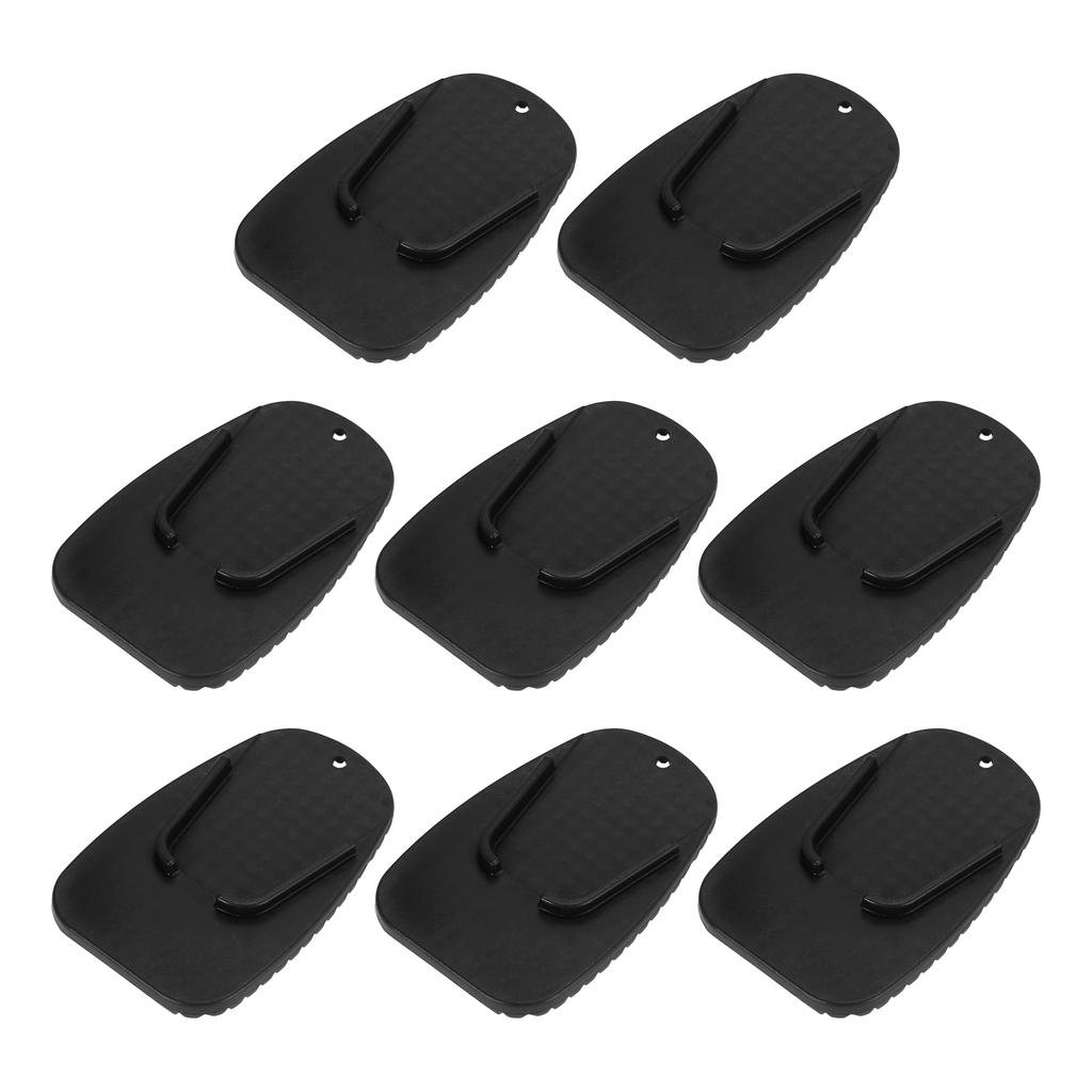 Motoforti Motorcycle Kickstand Pads, Support Plate Pads, Parking Side Stand Extension Pads, 8 Pieces, Black