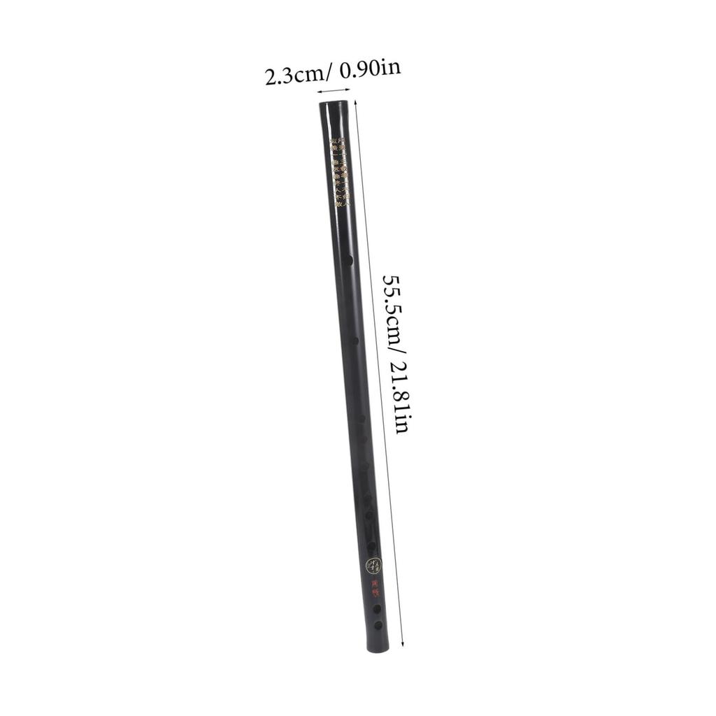 Абаодам Черная Флейта Деревянная Духовая Барочная для Взрослых и Традиционная Китайская Флейта с Лентой, Флейта в Антикварном Стиле, Стиль, Новички, Черный,