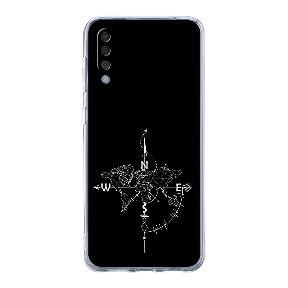 Чехол для телефона Samsung A14 5G A12 A22 A32 A34 A42 A52 A54 A50 A70 A72 A40 A20E A10S A20S A02S A04S Пейзаж карты мира направление