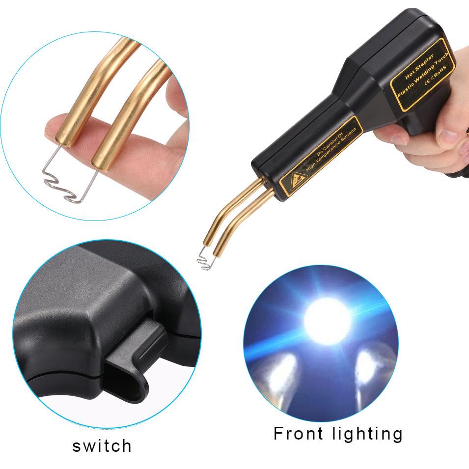 Автосварщик Инструменты для гаража Горячие степлеры Машина для сварки листового металла Степлер Машина для ремонта пластика ПВХ Ремонт бампера автомобиля