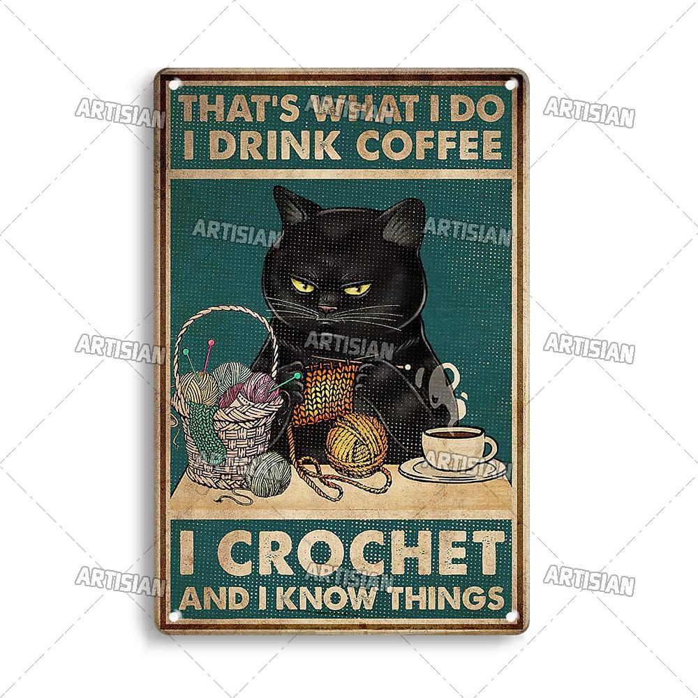 Металлическая пластина Artisian Black Cat, винтажная декоративная жестяная вывеска на Хэллоуин, Салем, святилище, декор для стен, гараж, бар, паб, клуб, кухня, дом